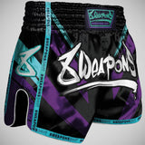 8 Weapons Shift Cyber Muay Thai Shorts Black