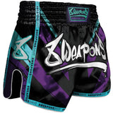 8 Weapons Shift Cyber Muay Thai Shorts Black