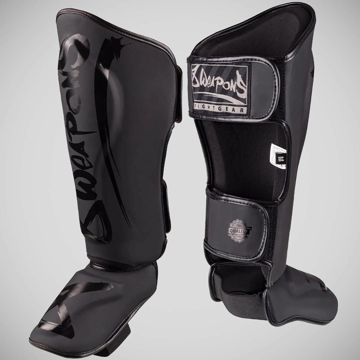 8 Weapons Unlimited 2.0 Shin Guards Black/Black