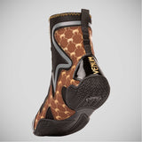 Black/Brown Venum Elite Evo Boxing Shoes   