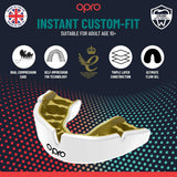 Opro Instant Custom-Fit Jaws Mouth Guard Red/White/Gold   