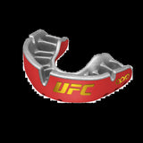 Red Metal-Silver Opro UFC Gold Mouth Guard   