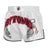 Bytomic Twin Tiger Muay Thai Shorts White/Black/Red Large 