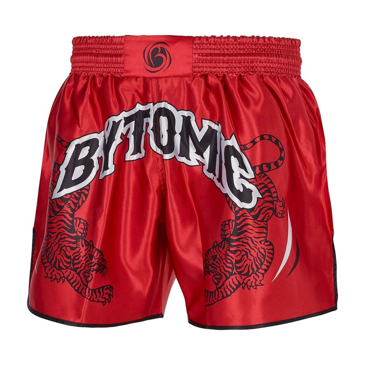 Bytomic Twin Tiger Muay Thai Shorts Red/Black/White Large 