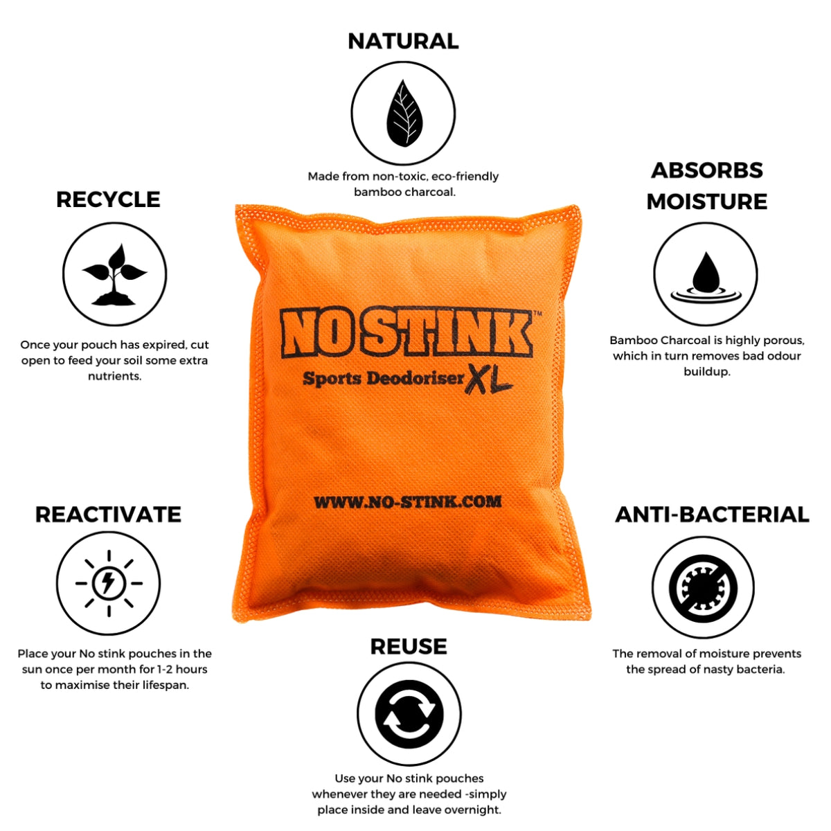 No Stink Sports Deodoriser XL   