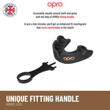 Opro Bronze Self-Fit Mouth Guard Black   