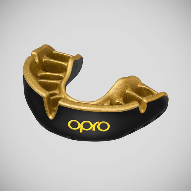 Opro Gold Self-Fit Mouth Guard Black/Gold   