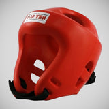 Red Top Ten Fight Head Guard   