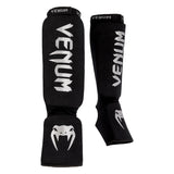 Venum Kontact Shin Guards Black/Silver