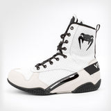 White/Black Venum Elite Boxing Boots   