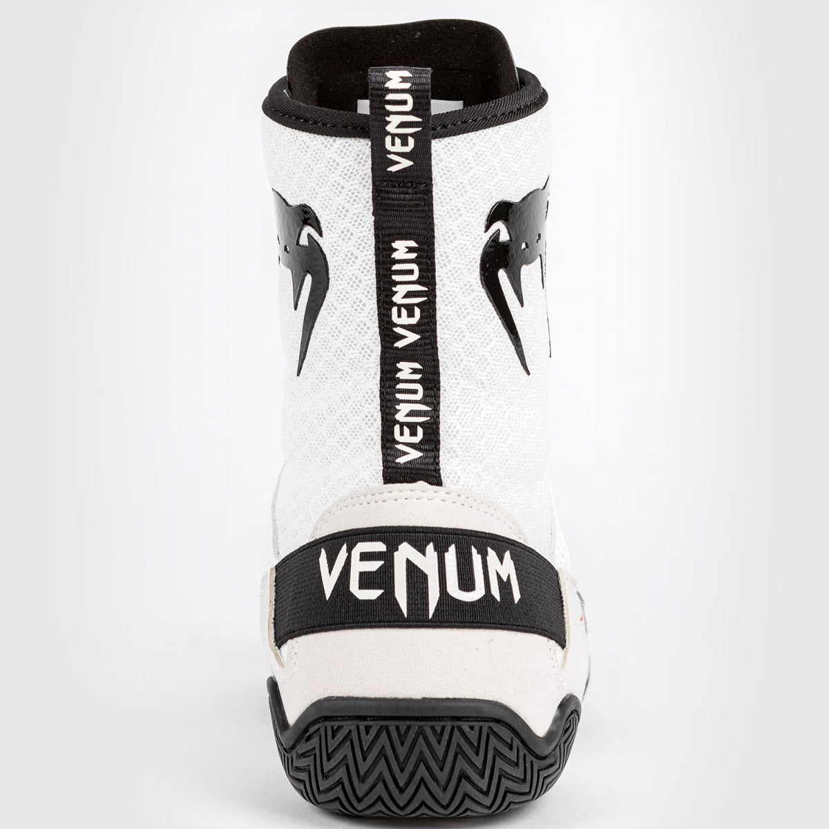 White/Black Venum Elite Boxing Boots   